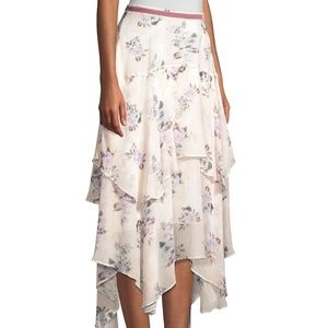 LoveShackFancy | Alex Floral Handkerchief Midi Skirt